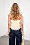 Yellow Beaded Strap Detailed Layered Flounce Blouse Tdrss26Bz00125 - 4