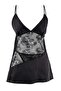 Black Thin Straps Satin Lace Detailed Babydoll/ Fancy Nightgown Thmaw27Ll00001 - 3