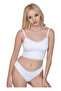 Women's Lace Detailed White Crop Top and Bottom Set (Tank Top + Slip) - 3