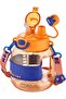 1000 ml Comfortable Children's Water Bottle with Neck Strap and Straw - Single Lid Dual Use