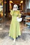 Premium Design Model Voile Skirt Suit - Oil Green - 6