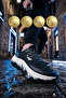 Black and White Lightweight High-Sole Air-Cooled Men's Walking Shoes B25Xi101 m - 3