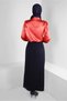 SATIN TUNIC WITH STONE DETAIL ON COLLAR 43739 - 3