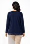 Women's Middle Age and Above Laser Print Patterned Mother Combed Cotton Blouse 30581 - 7
