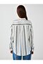 Indigo Blue 100% Linen Relaxed Fit Striped Linen Shirt - 5
