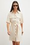 Ecru Safari Series Shirt Dress - 2