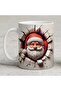 Funny Santa Claus 3D Design Mug – Different Look on the Front & Back - 2