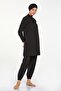 Sports Lycra Full Covered Hijab Swimsuit Angela 4585 Black - 7