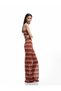 Relaxed Cut Patterned Wide Leg Crochet Trousers