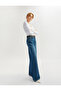 High Waist Button Wide Leg Pocket Jeans - Wide Leg Jeans - 3