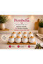 Bamboo stand 7-piece porcelain spice jar set with bamboo lids - spice storage container jar set