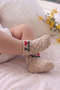Pack of 5 Multi-Colored I Love Dad Printed Folded Heart Baby Socks - 6