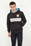 Black Hooded Kangaroo Pocket Sweatshirt - 5