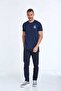 Navy Blue Elly Printed Men's T-Shirt - 3