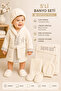 Baby Boy Embroidered Luxury Bathrobe Set Towel Set 100% Cotton Fabric 0-2 Years Old Stl7126