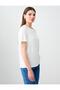 White Short Sleeve Crew Neck Modal Knitted T-Shirt - 3