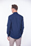 Classic Long Sleeve Oxford Gift Boxed Easy-Iron Men's Shirt Fs-001254 - Navy Blue - 4