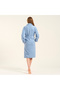 Solid Blue Bathrobe - 4