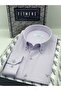 Slim Fit Long Sleeve Cotton Easy-To-Iron Men's Shirt with Gift Box Fs- 002225   - Lilac