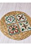 Natural Stone Coasters Set of 4 - Antique Patterned Natural Stone Coasters - 5