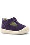 Shaun Genuine Leather Purple White Velcro Anatomical Baby Sandals - 2