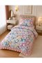 Single Ruffled Duvet Cover Set Lovers |   Youth Room |   Duvet Cover |   Hearted |   Cotton | - 2
