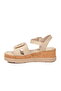 Women's Beige Light Heeled Sandals 35181 g - 4