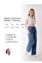 Women's High Waist Stone Detailed Wide Leg Jeans - 3