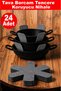 Pot pan glass plate protector non-scratch felt 30x30 24-piece set