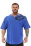 Blue Eagle Pattern Oversize Training T-Shirt Big Sam 3240