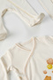 Fluffy Bear Unisex 10 Pieces - 100% Cotton Organic Hospital Discharge Set - 6