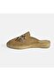 Limited Edition Beige Women's Floral Embroidered Suede Espadrille Slippers - 3
