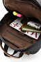 Eba-6235 Canvas (Cotton) Backpack with Laptop Compartment Camping Travel School Bag Black - 8