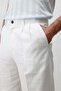 White Linen Blended Men's Baggy Trousers - 4