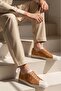 - Genuine Suede Leather Tan Color Men's Sneaker - 666-01-03