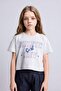 Crew Neck Printed Short Sleeve T-Shirt Girls H7646A826Sm