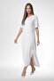 Mecit 6379 Ecru Women's Melisa Fabric Nightgown - 3