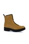 Yellow Flotter Leather Women's Flat Boots 01Wr4903 - 3