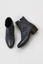 Gray Leather Women's Heeled Boots 01Wm0900