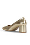 Gold Shiny Leather Women's Heeled Shoes 01We5601 - 5