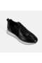 Men's Black Lace-Up Leather Sports Shoes - 4