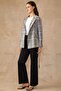 Plaid Patterned Unlined Short Trench Coat Pudra 6848 - 3