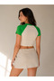 Krem Baskılı Crop - 6