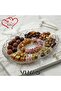 Divided Serving Plate 30cm X 20cm 5-Compartment Quality Glass Serving Plate Presentation Plate Snack Plate Breakfast Plate Stylish Glass Plate Kitchen Tableware Decorative Presentation Set Multi-Purpose Glass Serving Plate Snack Bowl - 3
