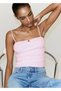 Pink embroidered cotton top - 6