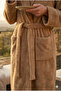 Bukle Bathrobe, Shawl Collar Bathrobe, Cotton Women'S/Men's Bathrobe, Unisex Bathrobe - 3