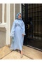 طقم حجاب مع تنورة وربطة عنق - 3