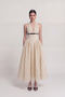 Polka Dot Patterned Halter Neck Dress with Pockets Zayla Dress Cream - 6