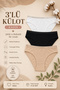 Women's Panties 3 Pack Lycra Cotton Wide Elastic Waistband Transparent