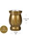 8oz Stainless Steel Yerba Mate Cup Set, Double Wall Insulated, with Lid, 2 Straws & Brushes, Brown - 4